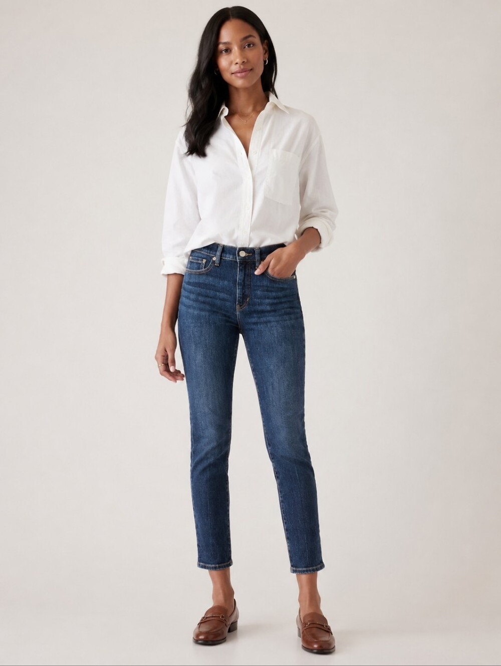 ❤️ NWOT! BANANA REPUBLIC HIGH RISE SLIM JEANS, 6 (28)